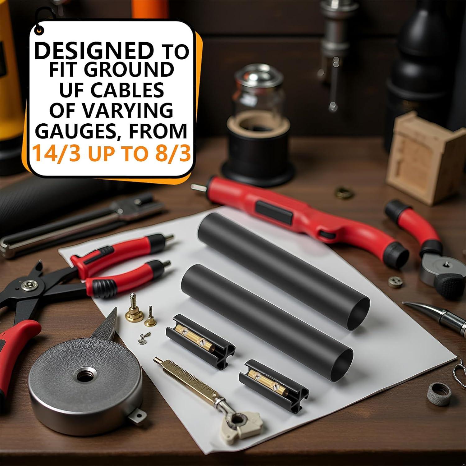 Kit de Conexión Subterránea Impermeable Swess 2 Paquetes 600V