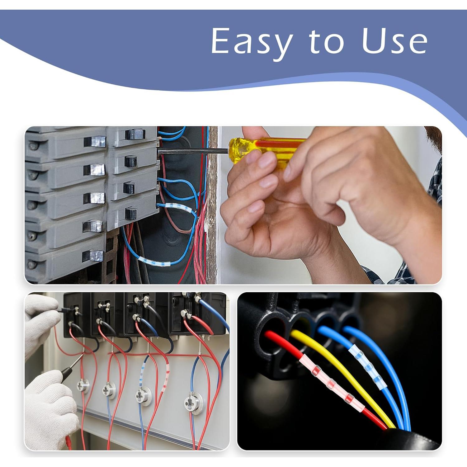 Kit de Conectores de Cable Solder Seal 400PCS Blazewraps