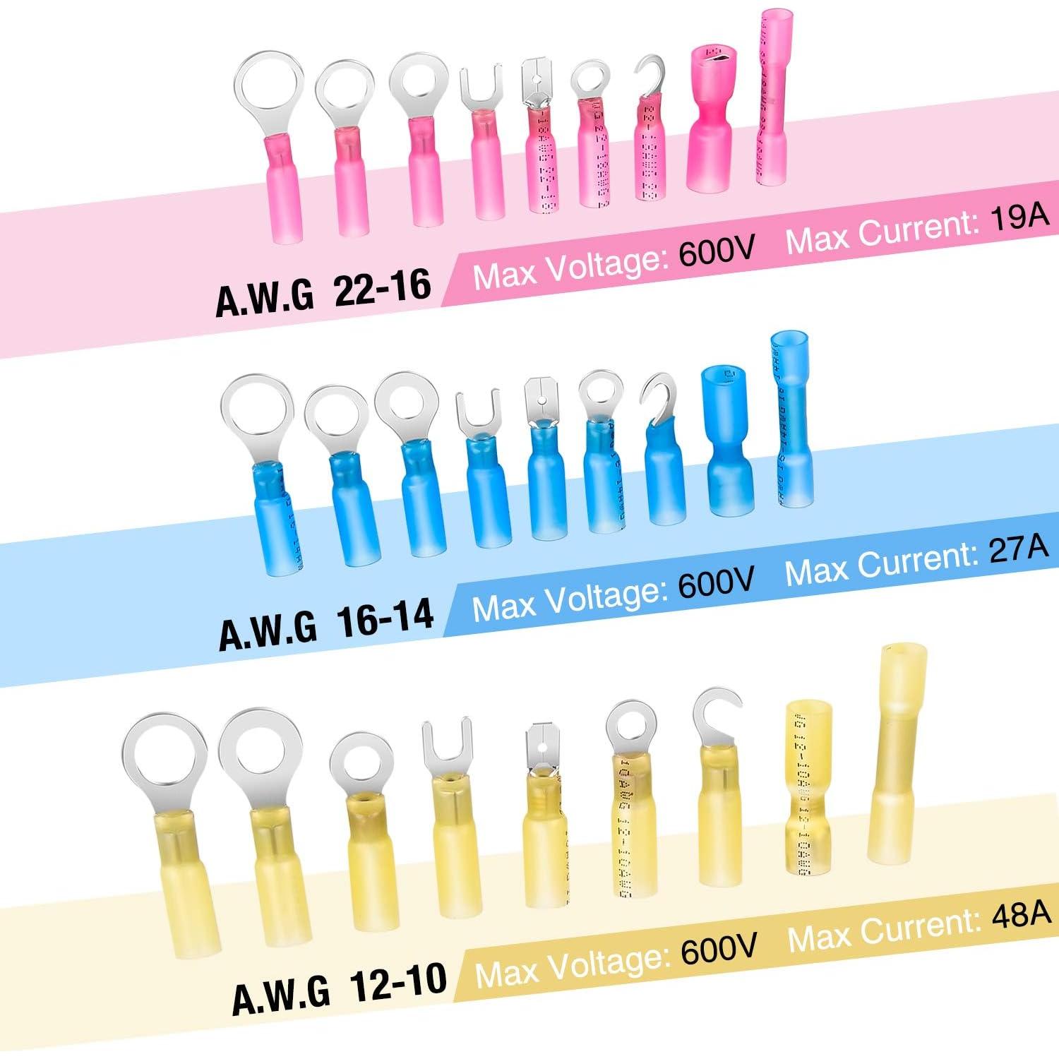 Kit 540 Conectores de Cable Termoretráctiles Nilight