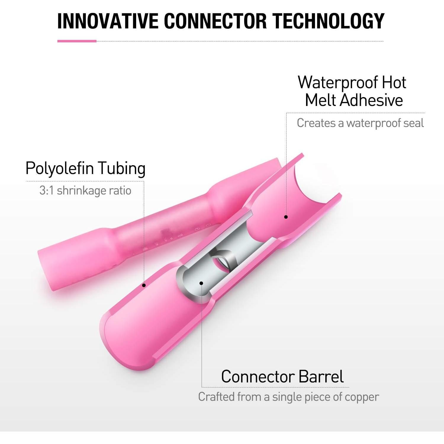 Kit 540 Conectores de Cable Termoretráctiles Nilight
