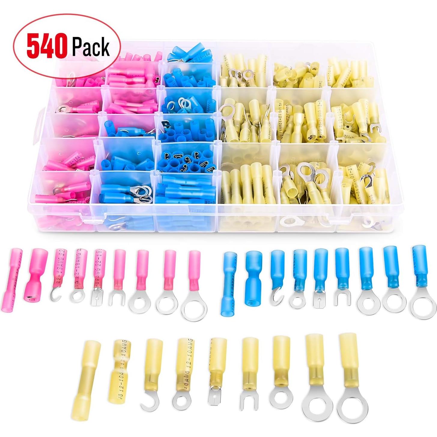 Kit 540 Conectores de Cable Termoretráctiles Nilight