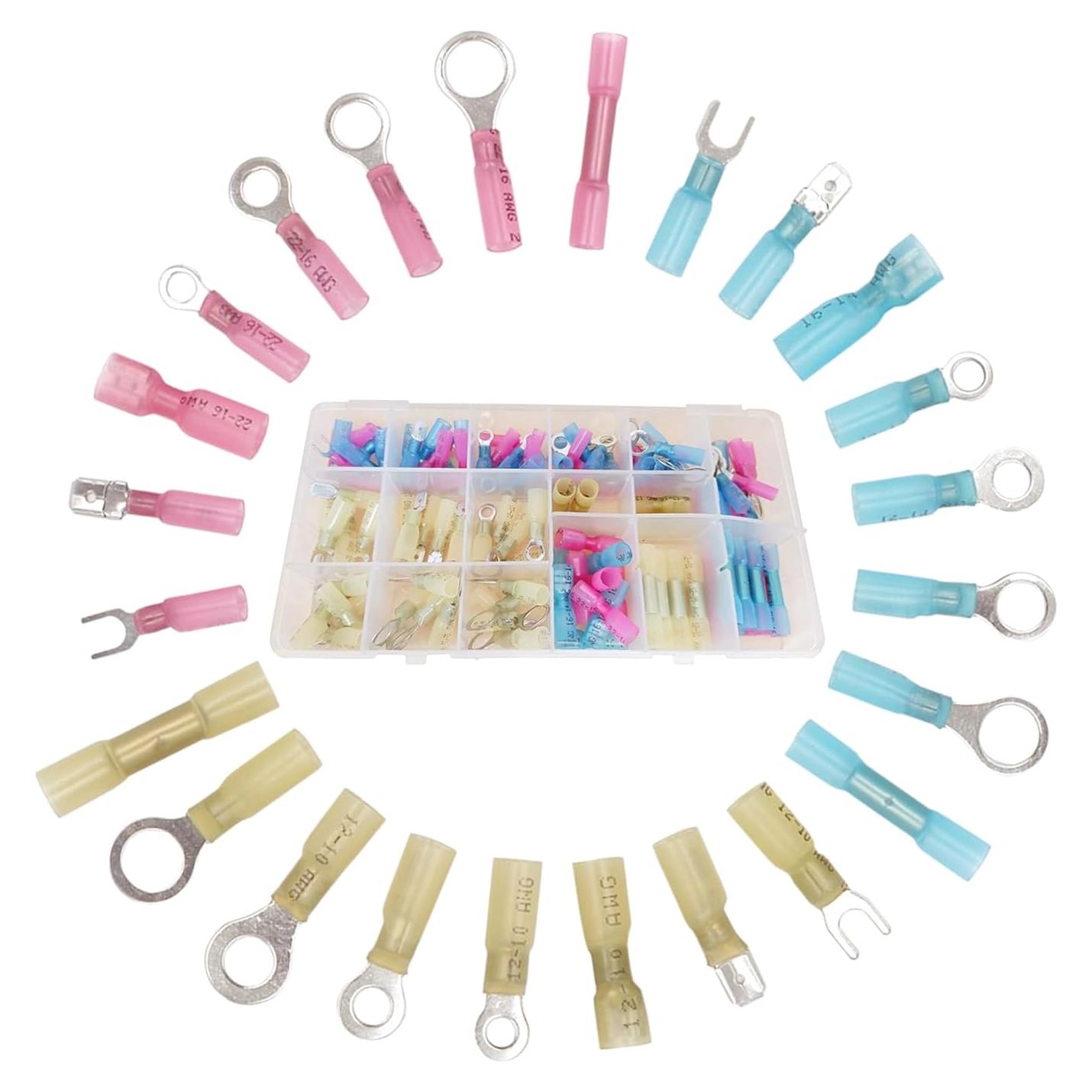 Kit de 120 Conectores Eléctricos Rápidos 22-10 AWG 16 Gauge