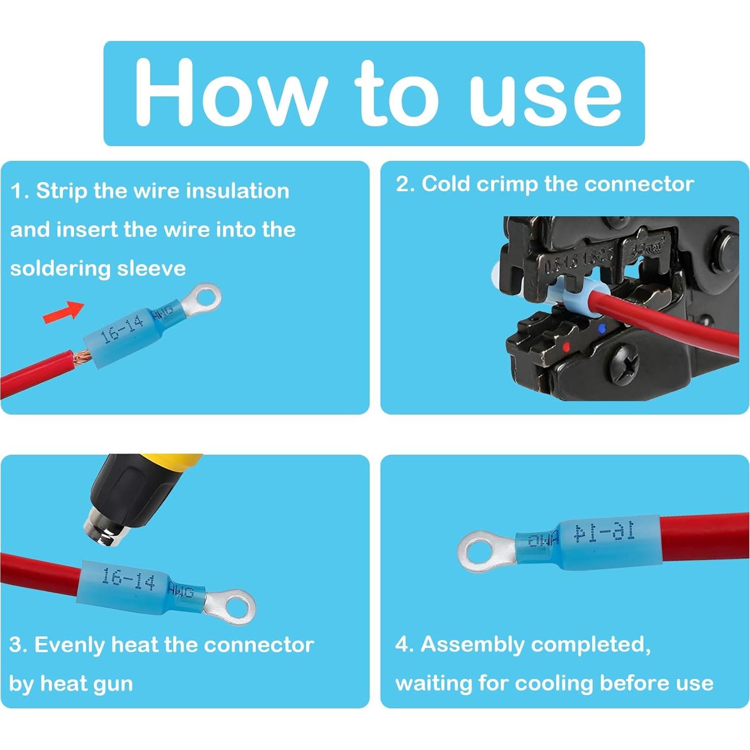Kit de 120 Conectores Eléctricos Rápidos 22-10 AWG 16 Gauge