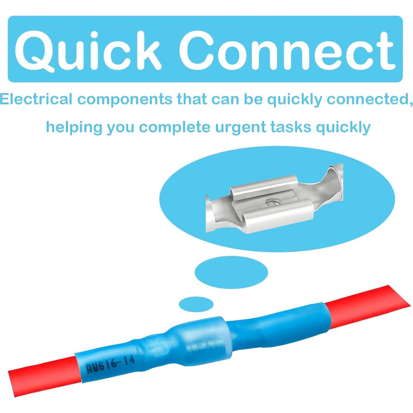 Kit de 120 Conectores Eléctricos Rápidos 22-10 AWG 16 Gauge