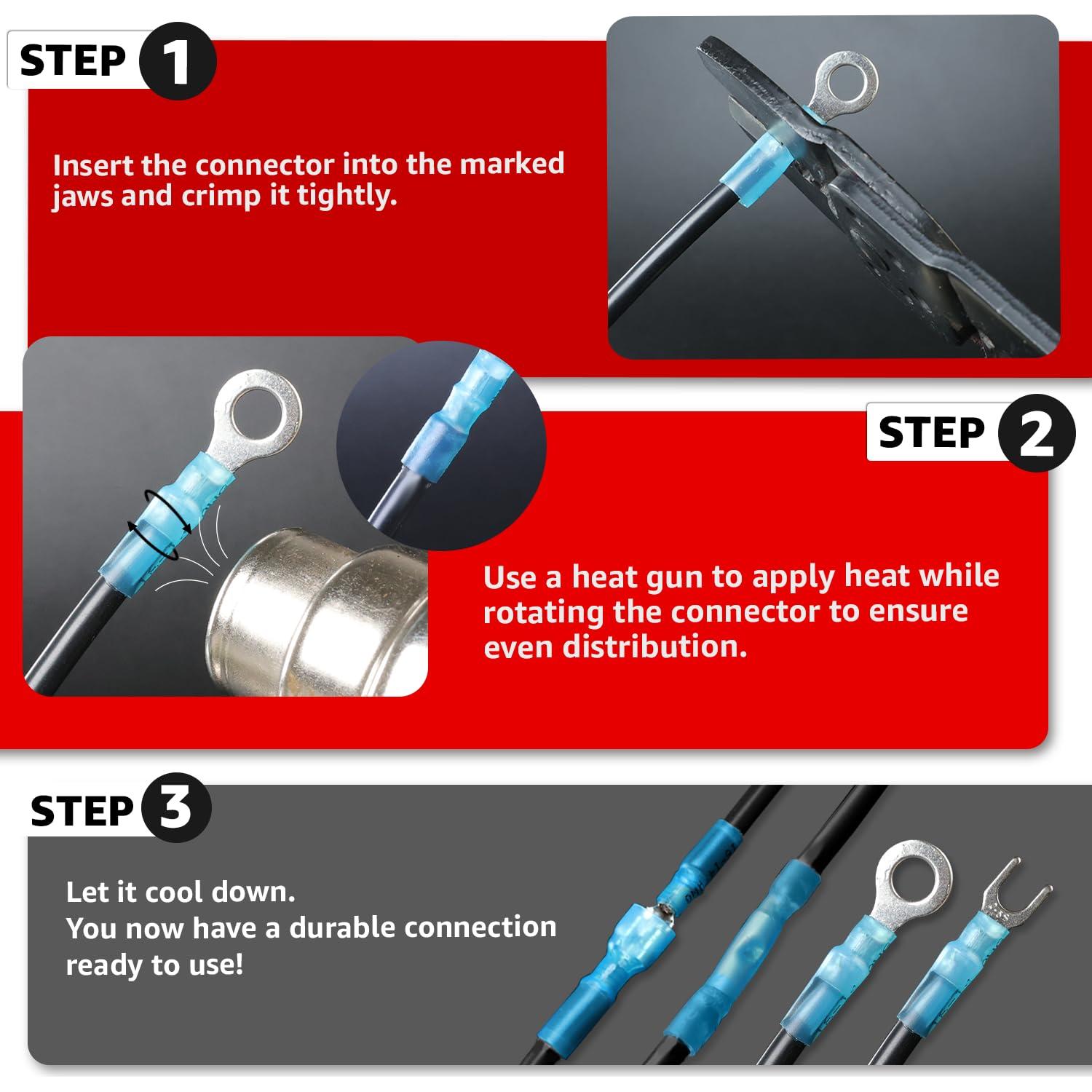 Kit de Conectores de Cable Termoretráctiles Ledvillage 360 Pcs