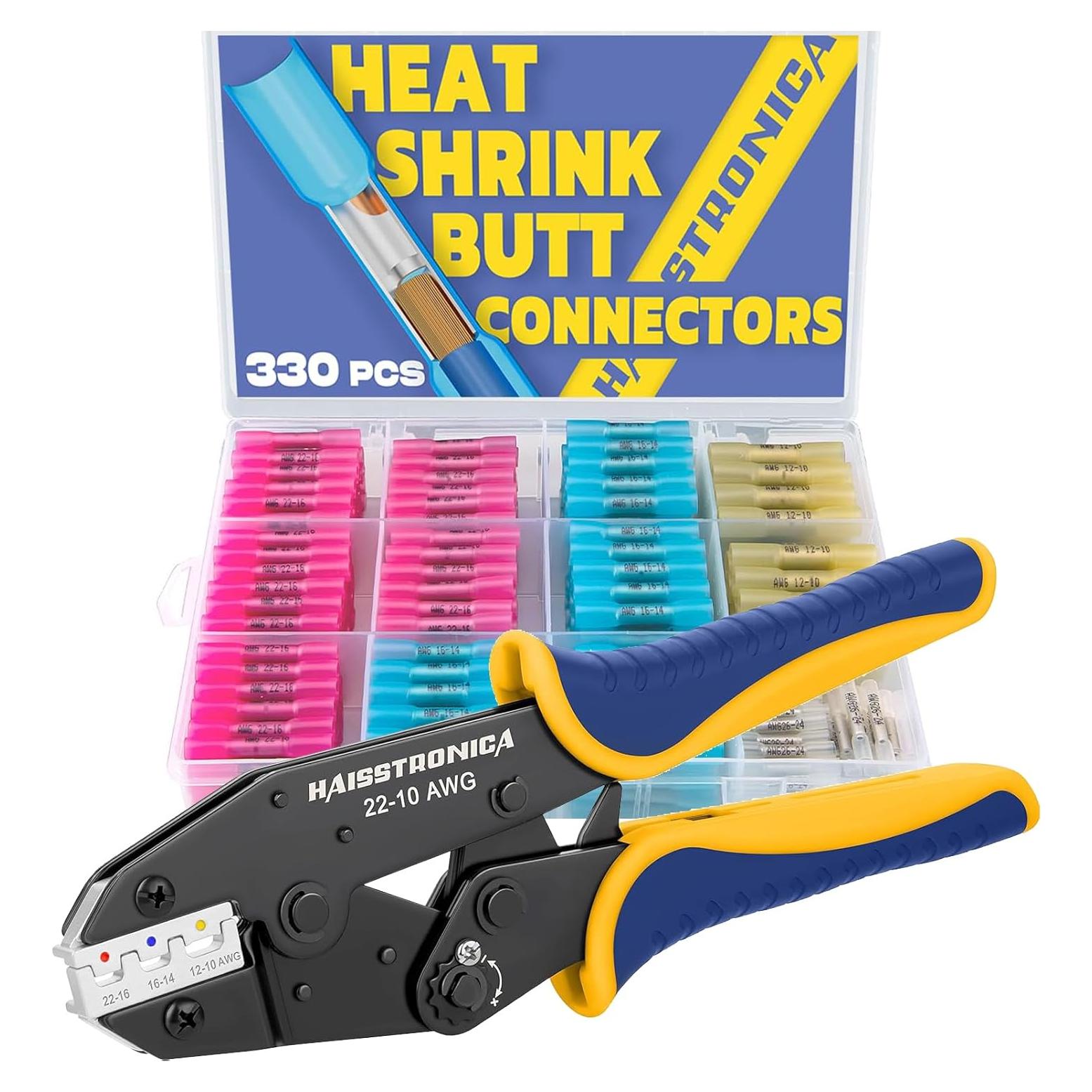 Kit de Conectores Termocontraíbles Haisstronica 330PCS - Impermeables