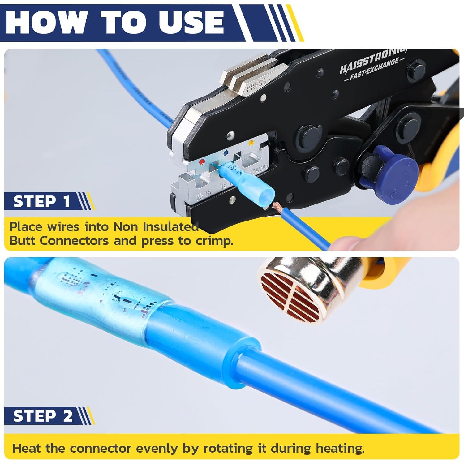 Kit de Conectores Termocontraíbles Haisstronica 330PCS - Impermeables