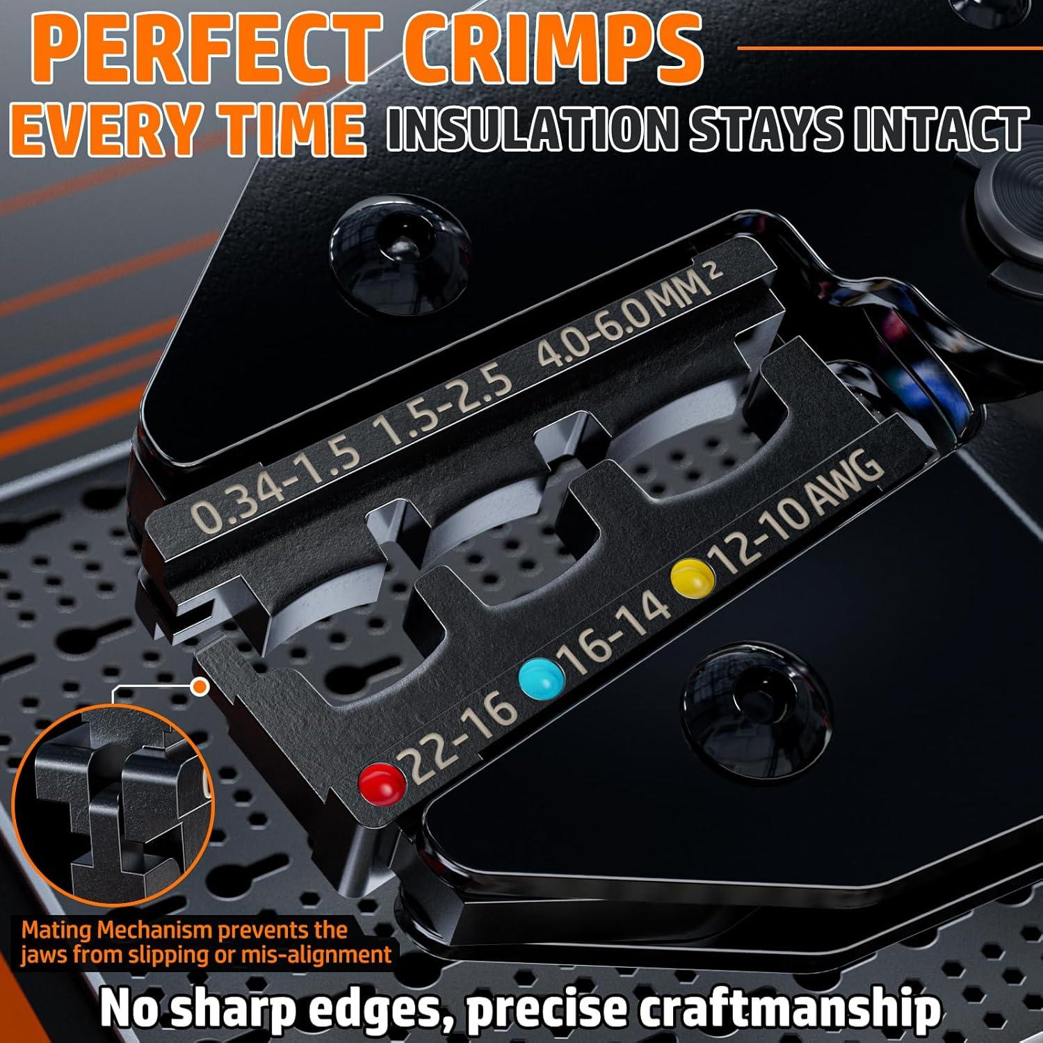 Herramienta de Crimpado PEBA con 110 Conectores Termorretráctiles