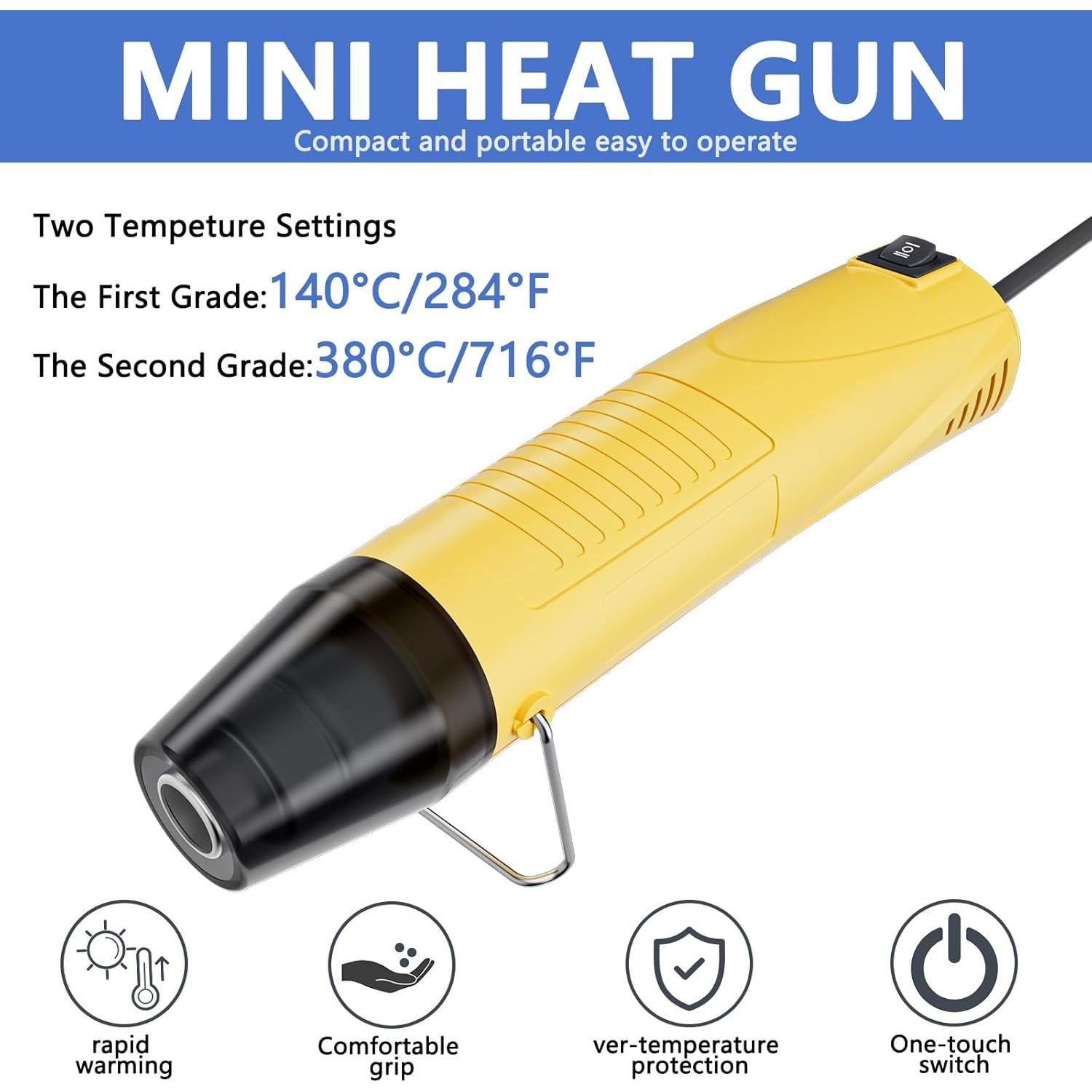 Conectores de Cable 810 PCS con Pistola de Calor Jovlalis