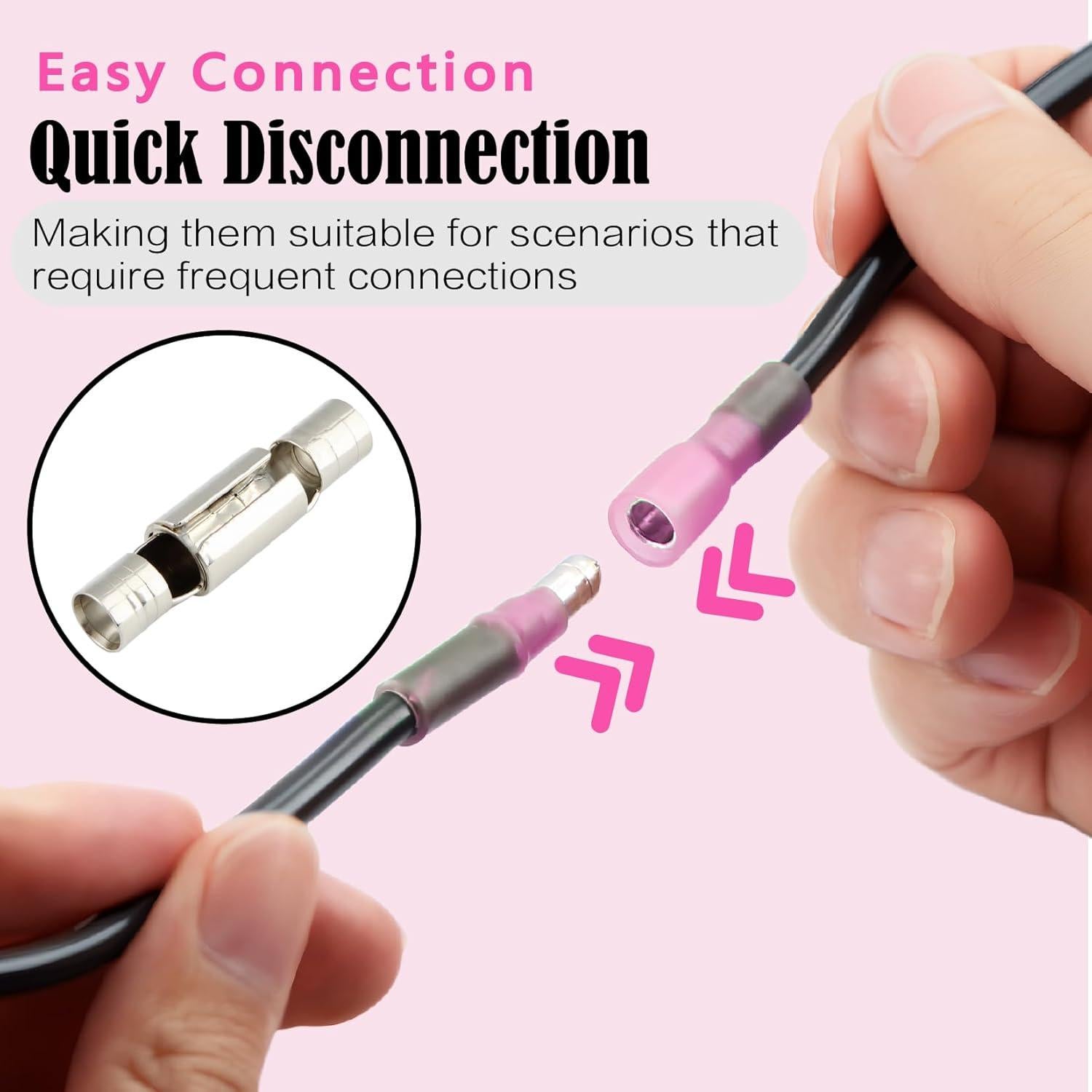 Kit 150 Conectores de Bala Termocontraíbles Xaugiry AWG22-16