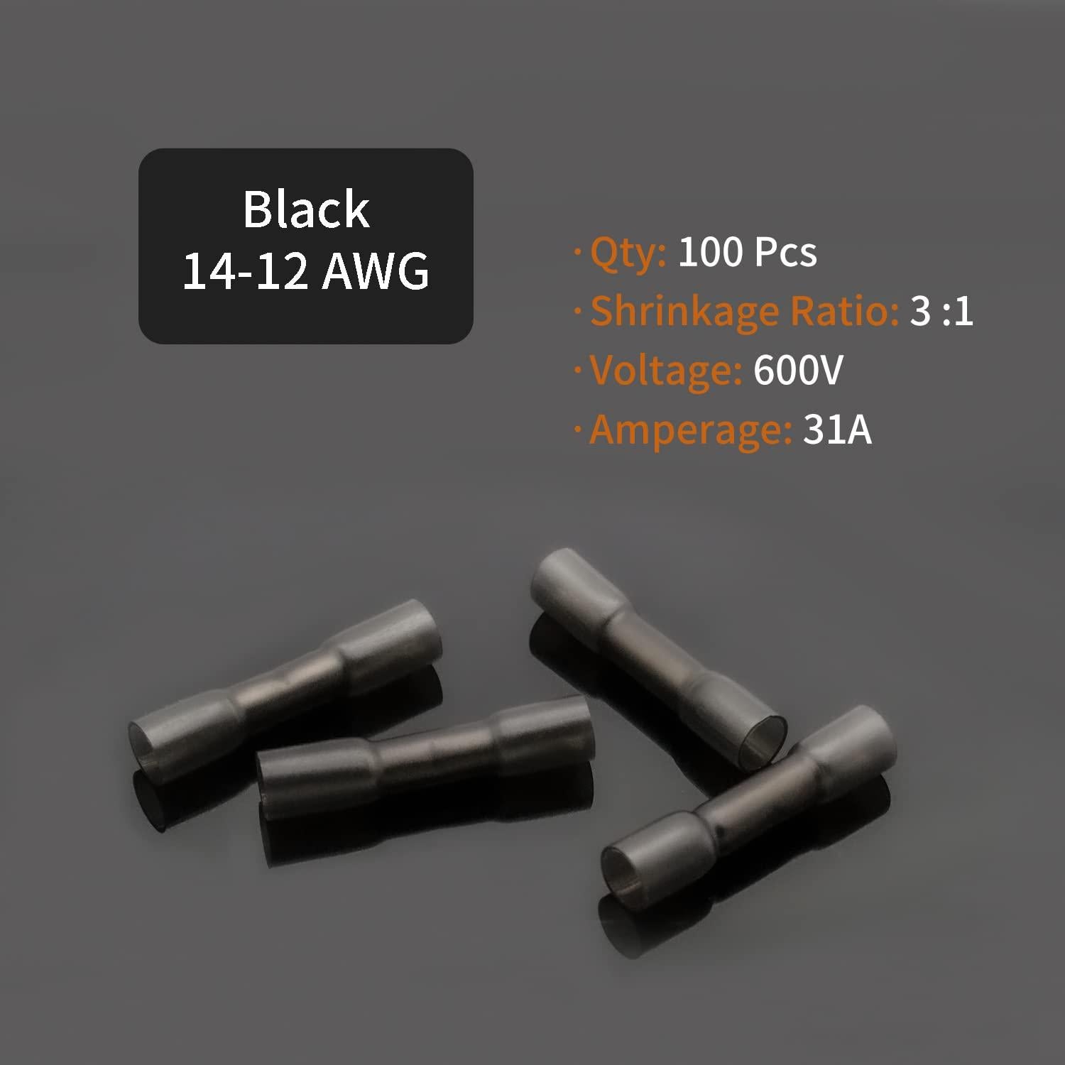 Conectores de extremo termocontracción ZIPCCI 14-12 AWG 50 piezas