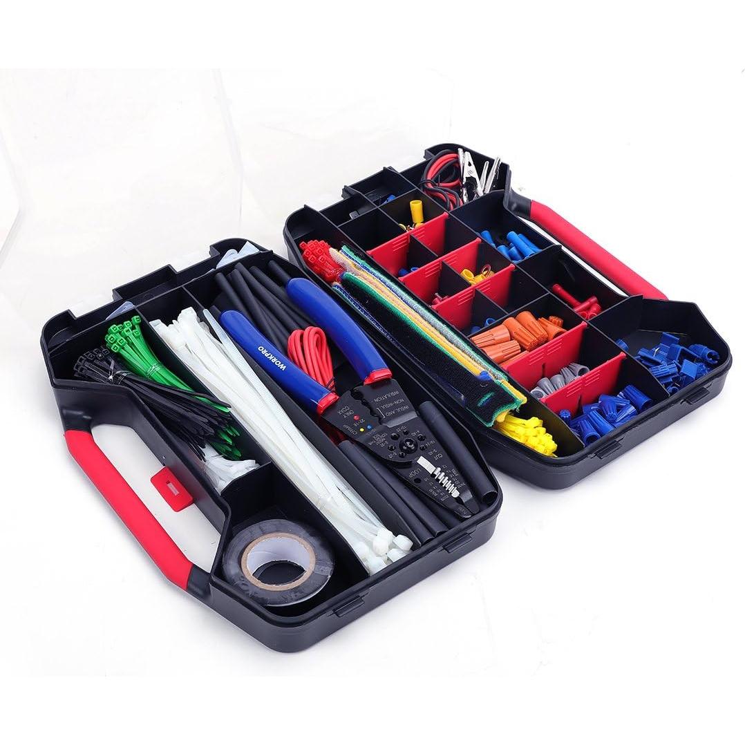 Kit de Reparación Eléctrica WORKPRO 582 Piezas con Cortador