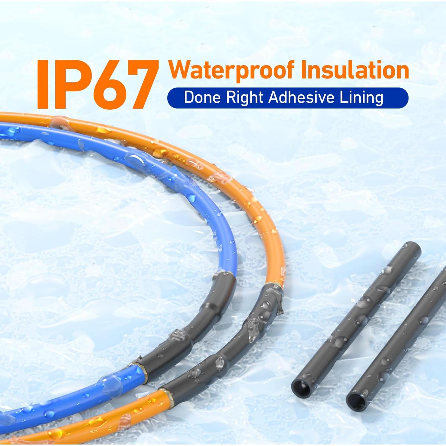 Kit de Tubos Termocontraíbles TKDMR 446 Piezas 4:1 Negro