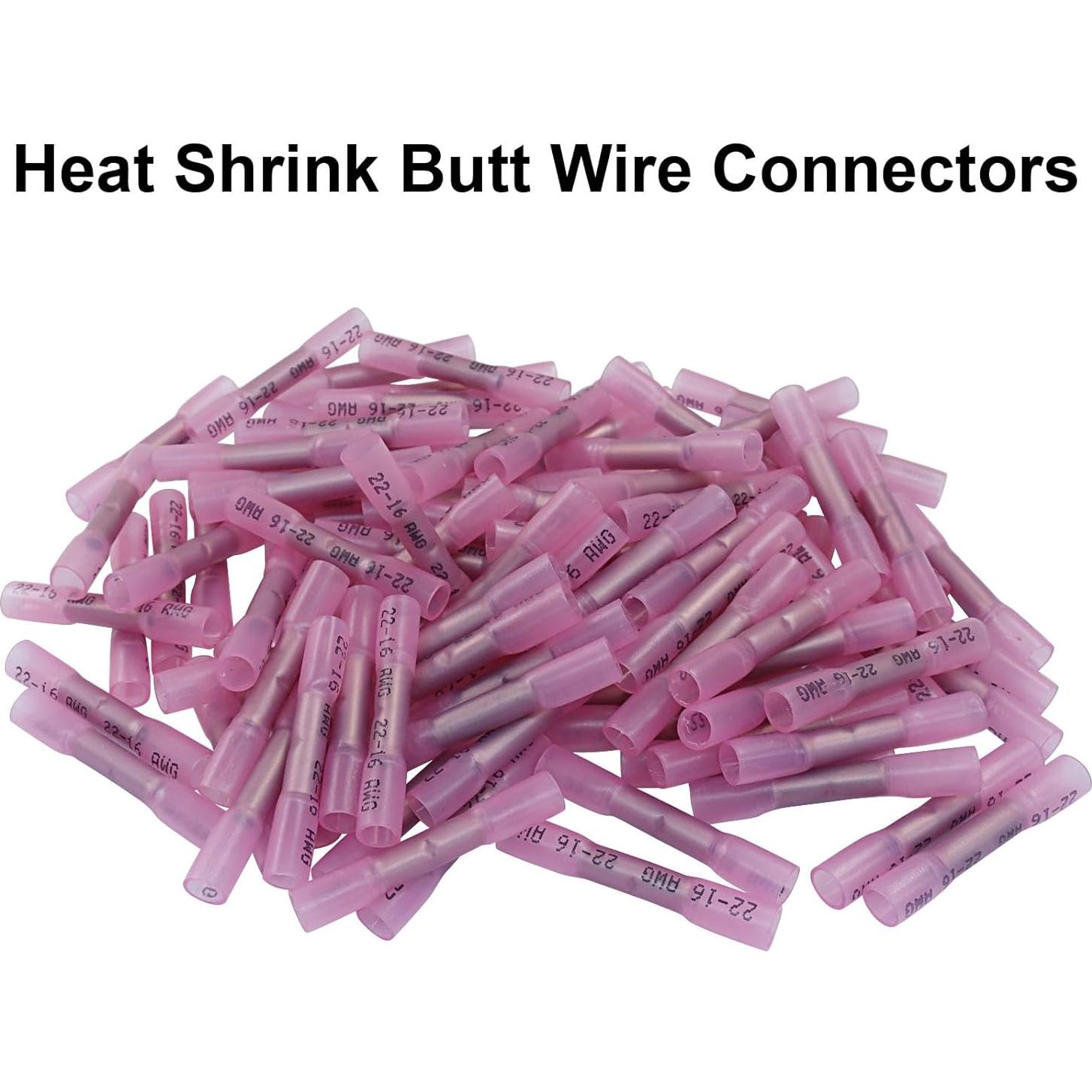 Conectores de Empalme Termocontraíbles Murtenze 22-16 AWG 100 Pcs