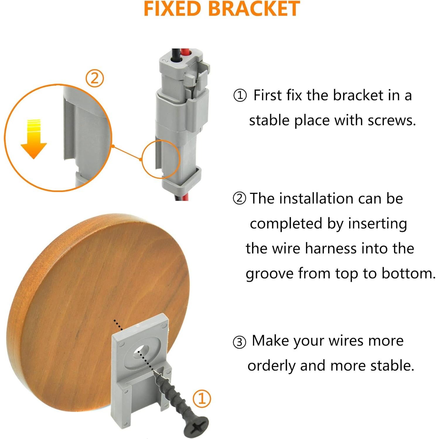 Kit de Conectores de Cable 4 Pines ALFOCI - 8 Juegos Impermeables