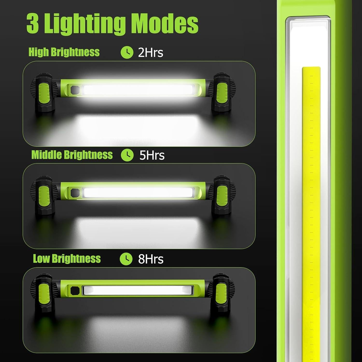 Luz de Trabajo LED Wokelux WL-WL02-GN 3000LM Recargable