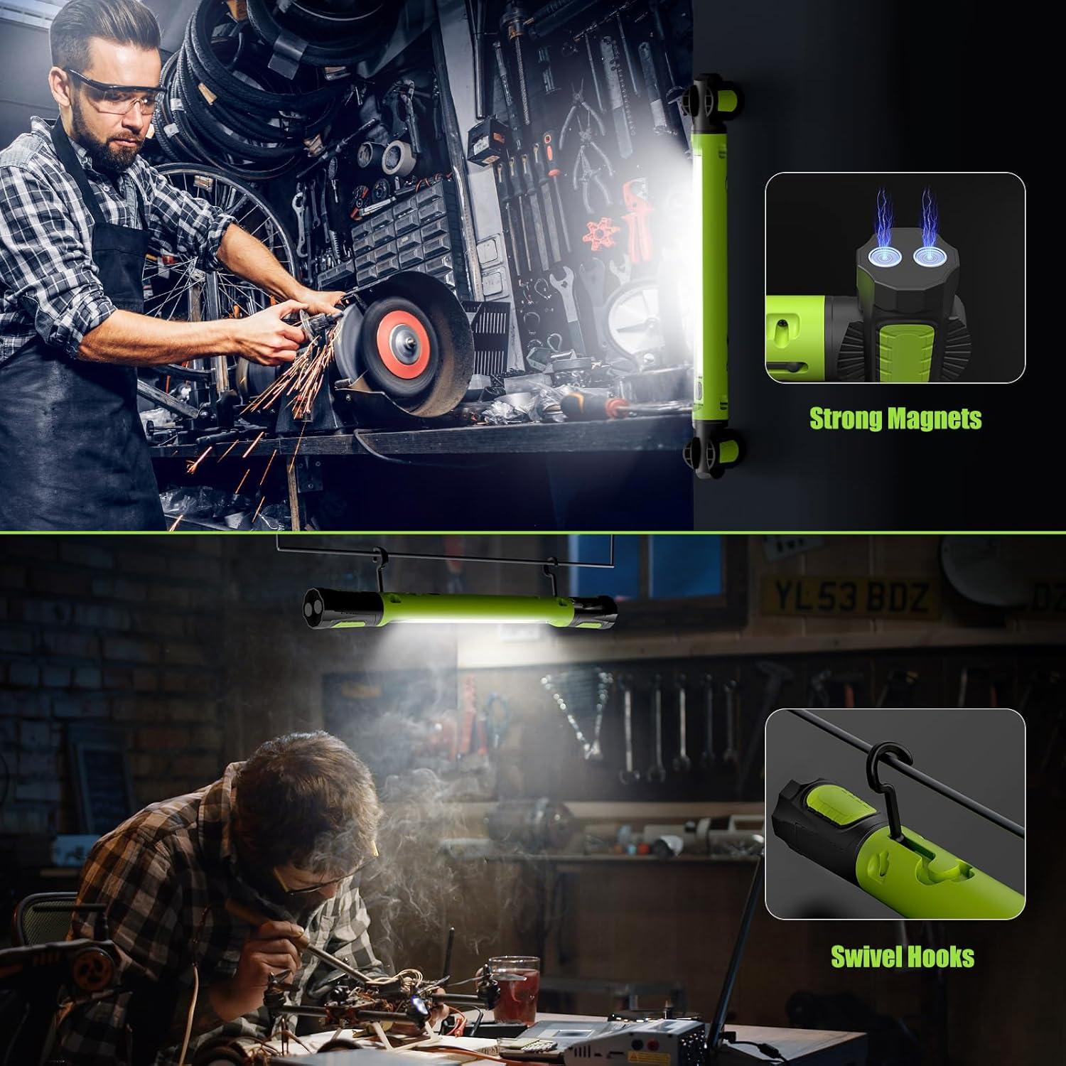 Luz de Trabajo LED Wokelux WL-WL02-GN 3000LM Recargable