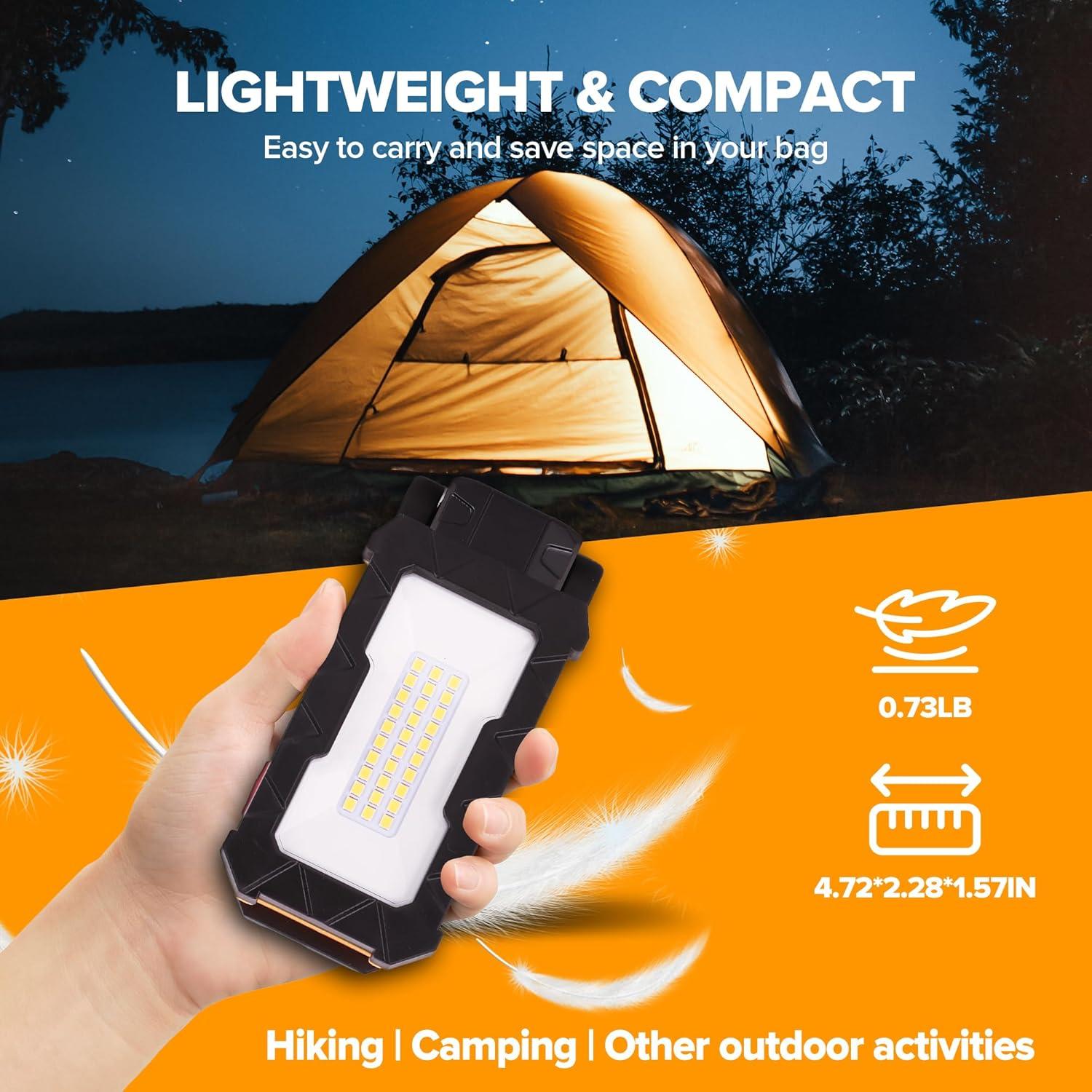 LUTEC Luz de Trabajo LED Recargable 1000 Lúmenes Magnética