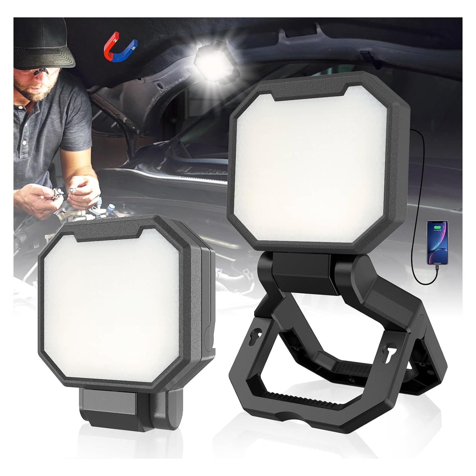 HYPERLITE Luz de Trabajo Recargable 2 Pack 40W 2000 Lúmenes