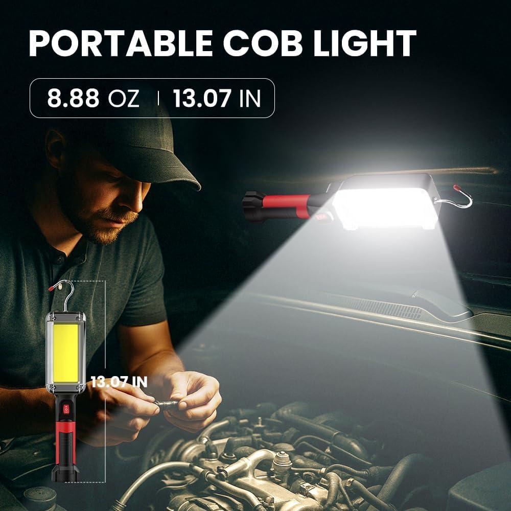 Luz de Trabajo LED Recargable SHiLiPAi 700 Lúmenes IPX4