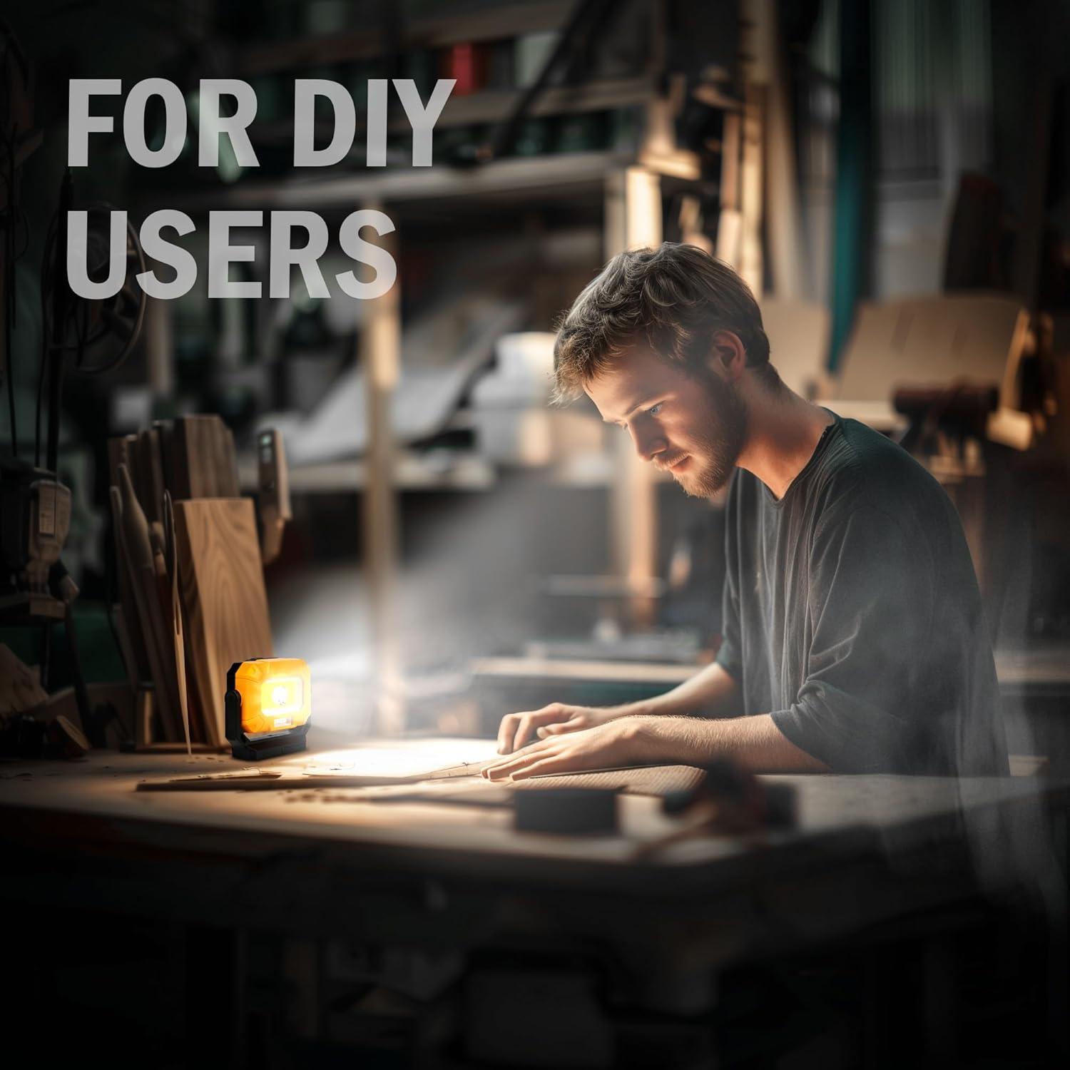 Luz de Trabajo Magnética Unibrite 1500LM Recargable 15 Modos