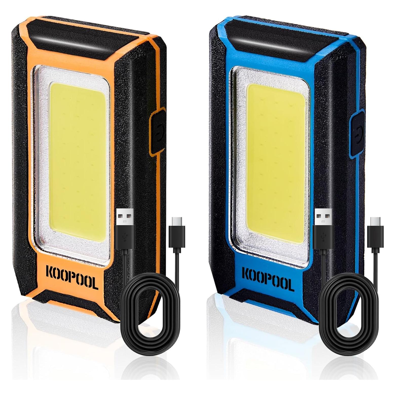 Paquete de 2 luces de trabajo LED KOOPOOL 1500 lúmenes 40W