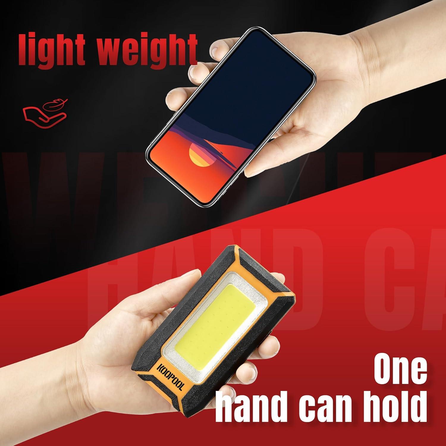 Paquete de 2 luces de trabajo LED KOOPOOL 1500 lúmenes 40W