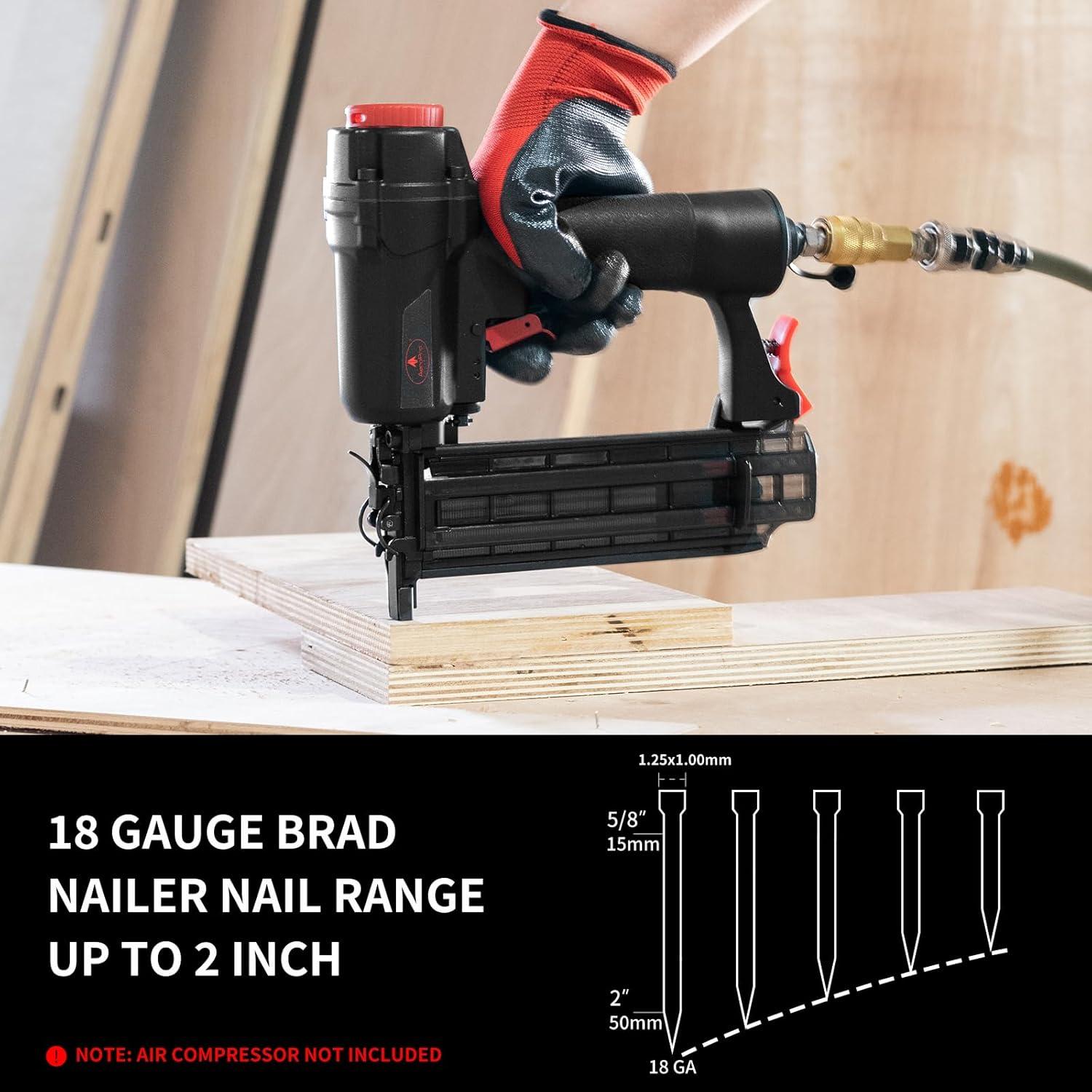 Clavadora Neumática AEROPRO AF50 18 Calibre 1000 Clavos