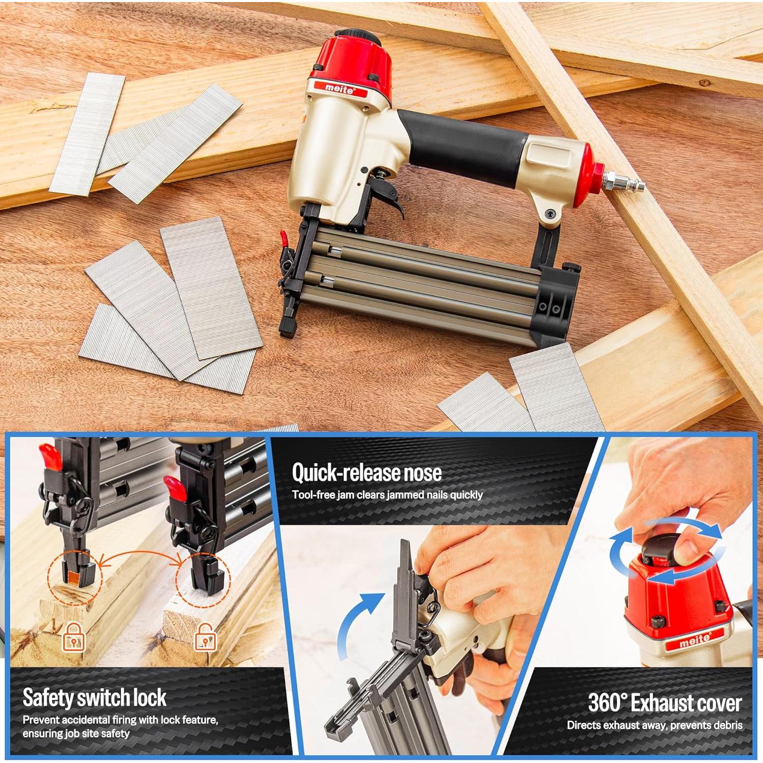 Clavadora Neumática Meite F50C 18 Calibres 5/8" a 2"