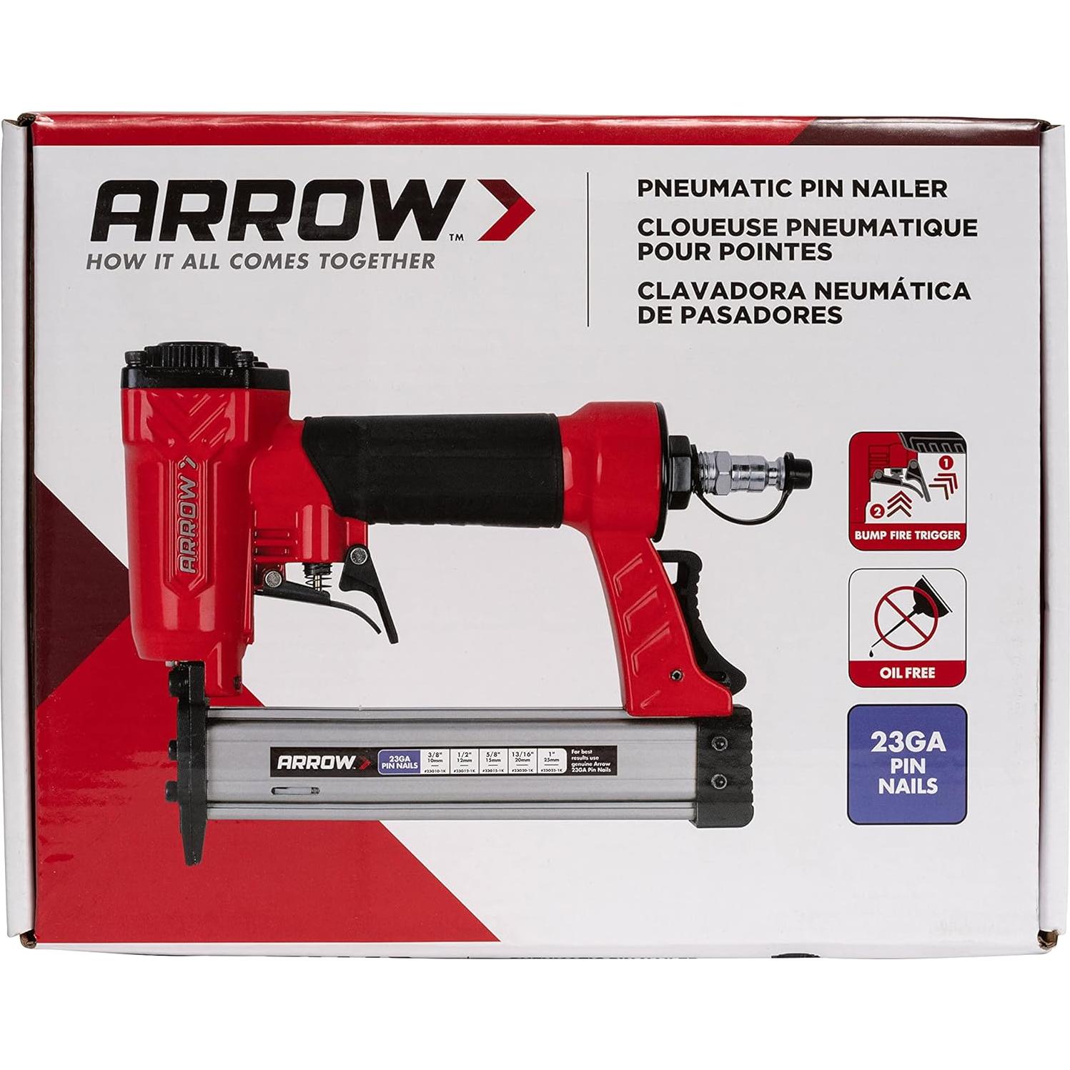 Clavadora Neumática Arrow PT23G 23 Calibres Sin Aceite