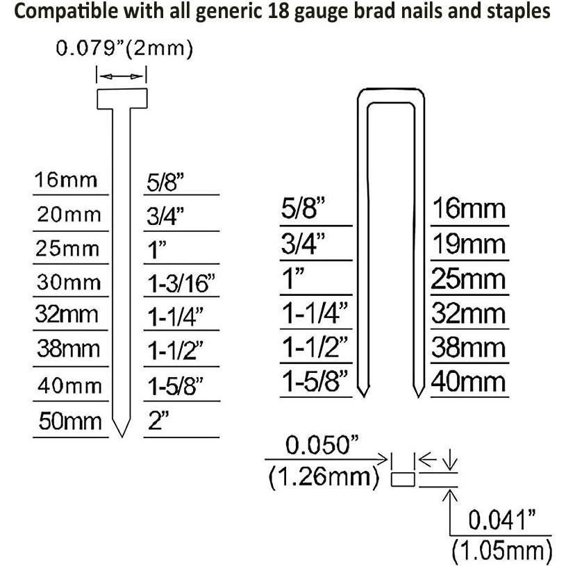 Clavadora Neumática Valu-Air SF5040 2-en-1 18 Gauge
