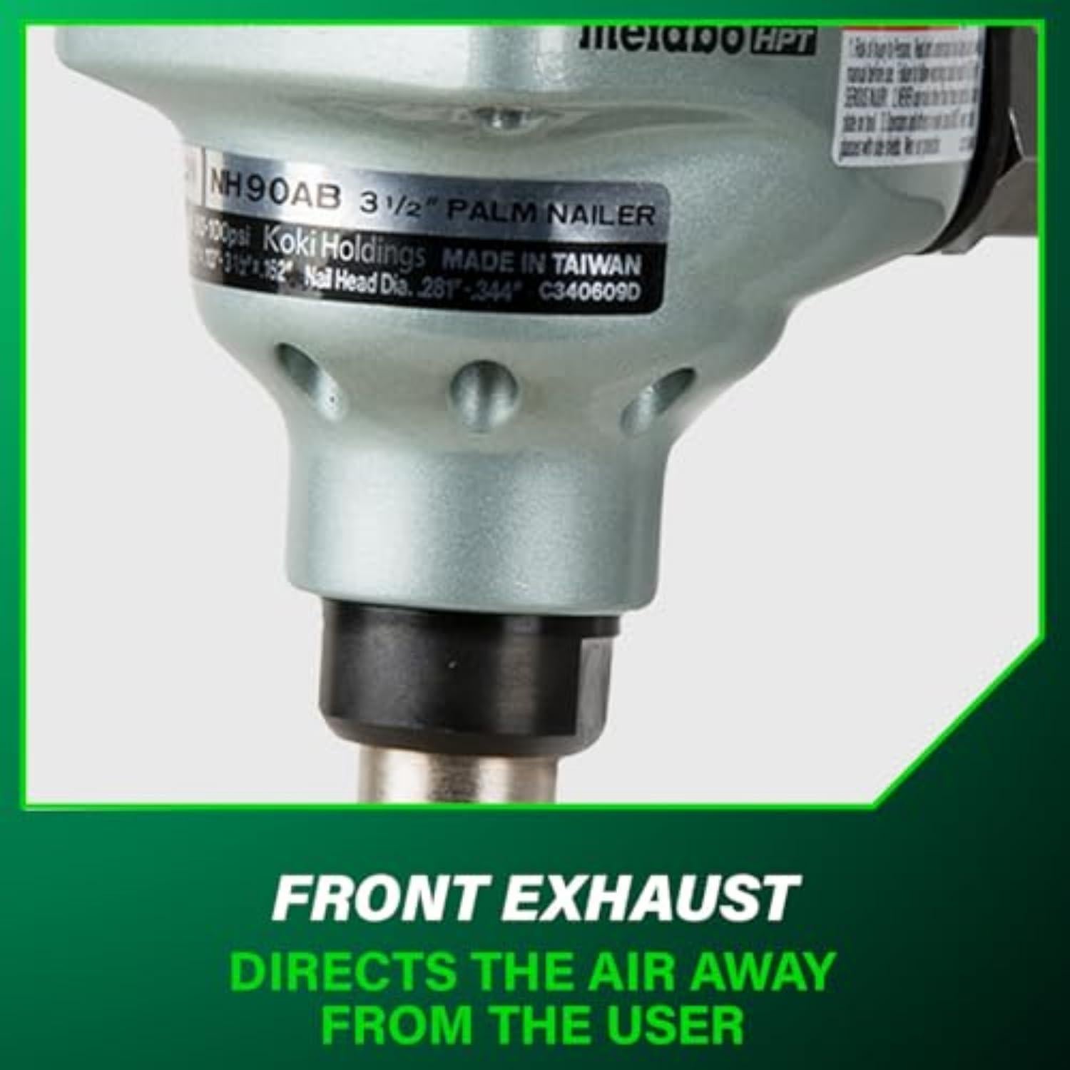 Martillo de Palma Metabo HPT NH90AB 0.59 kg con Nariz Magnética