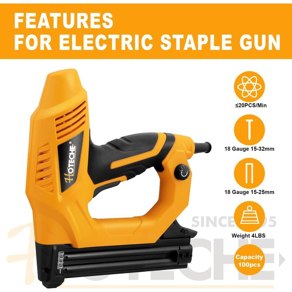 Clavadora Eléctrica 2 en 1 Hoteche P802208A 12A 2000 Piezas