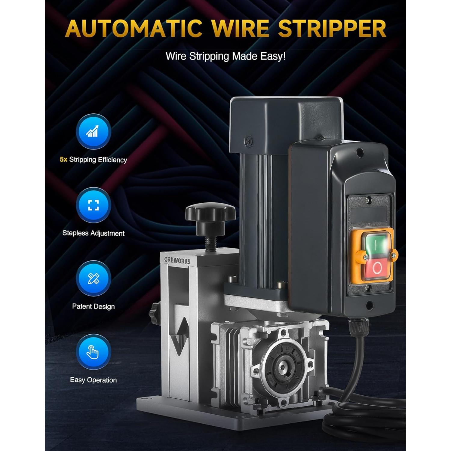 Desforradora de Cables Eléctricos CREWORKS 1.5-23mm 180W