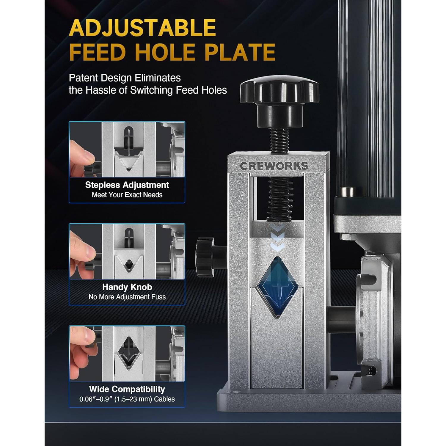 Desforradora de Cables Eléctricos CREWORKS 1.5-23mm 180W