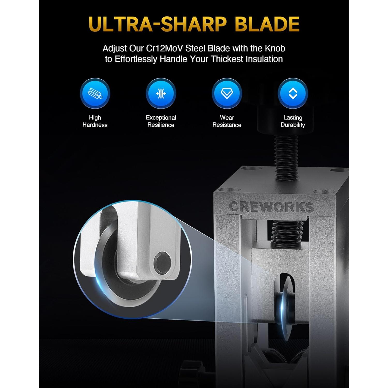 Desforradora de Cables Eléctricos CREWORKS 1.5-23mm 180W