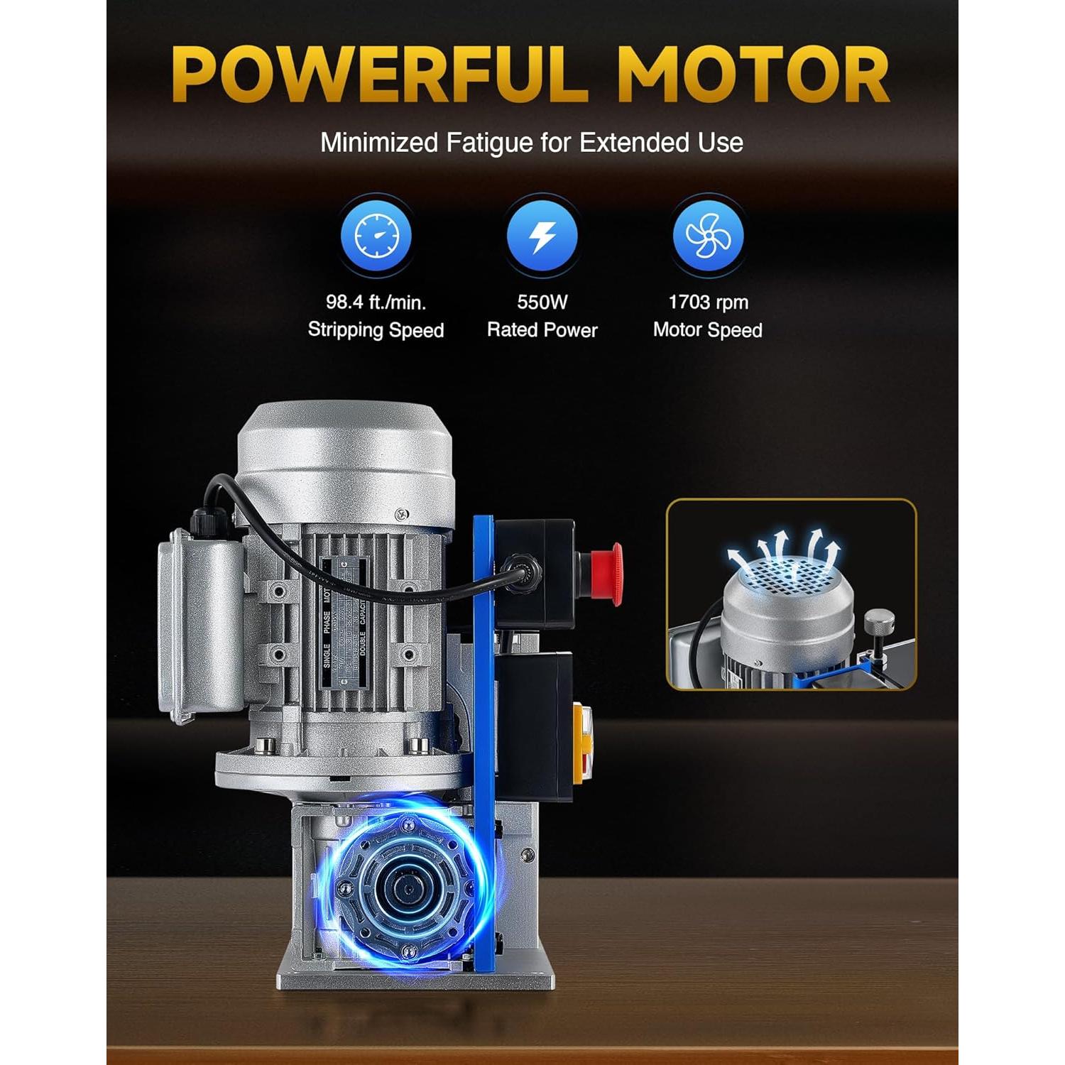 Desforradora Automática de Cables CREWORKS 550W 0.15-4.06 cm