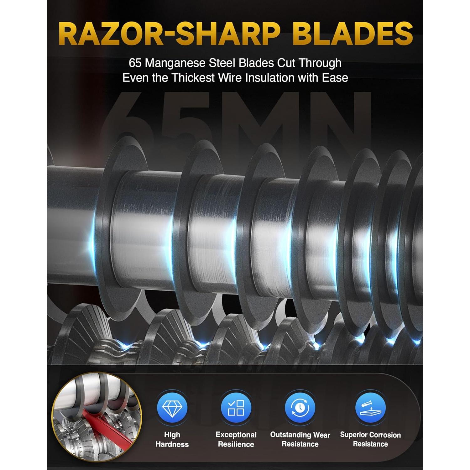 Desforradora Automática de Cables CREWORKS 550W 0.15-4.06 cm