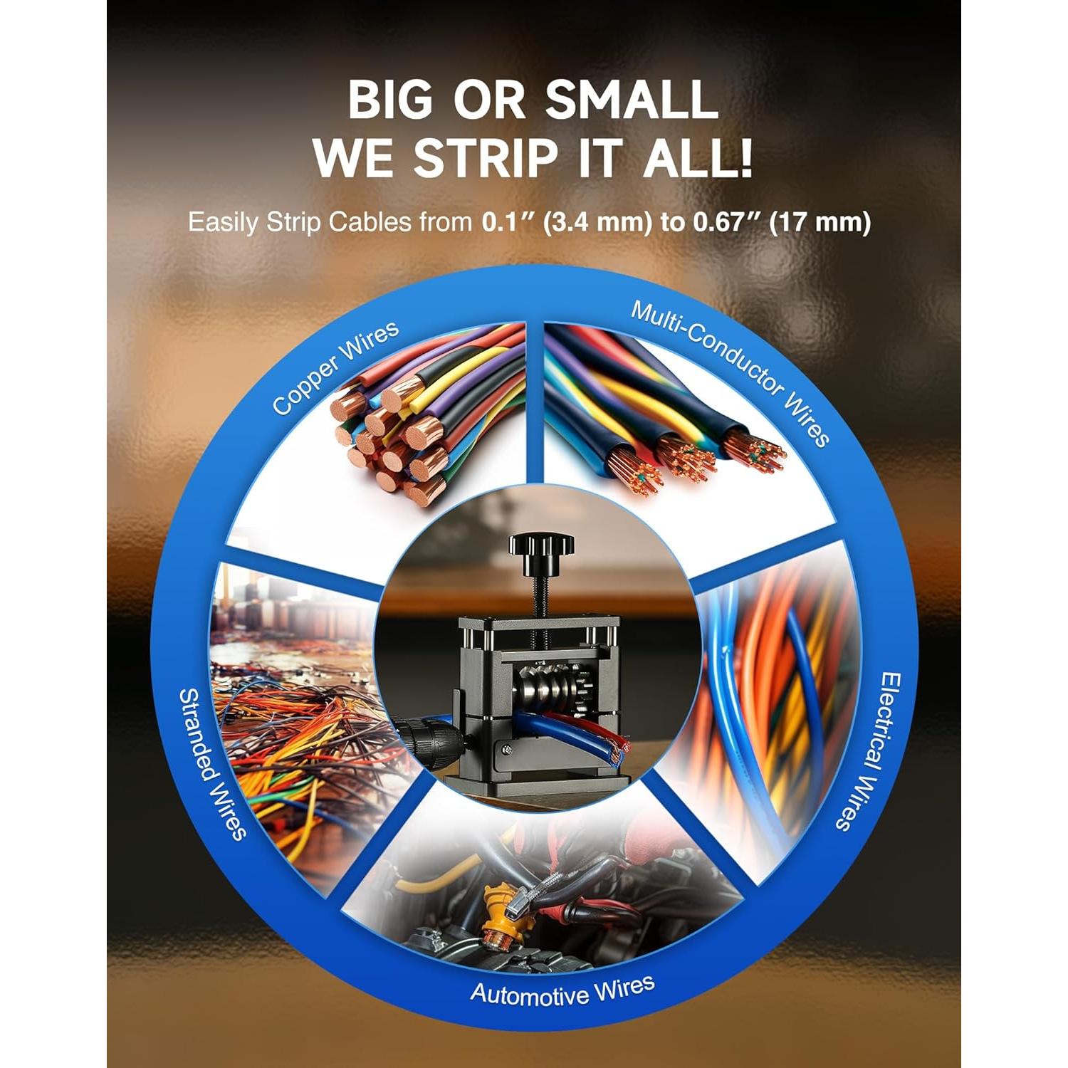 Máquina Manual Desforradora de Cables CREWORKS WSM-SD6T-00