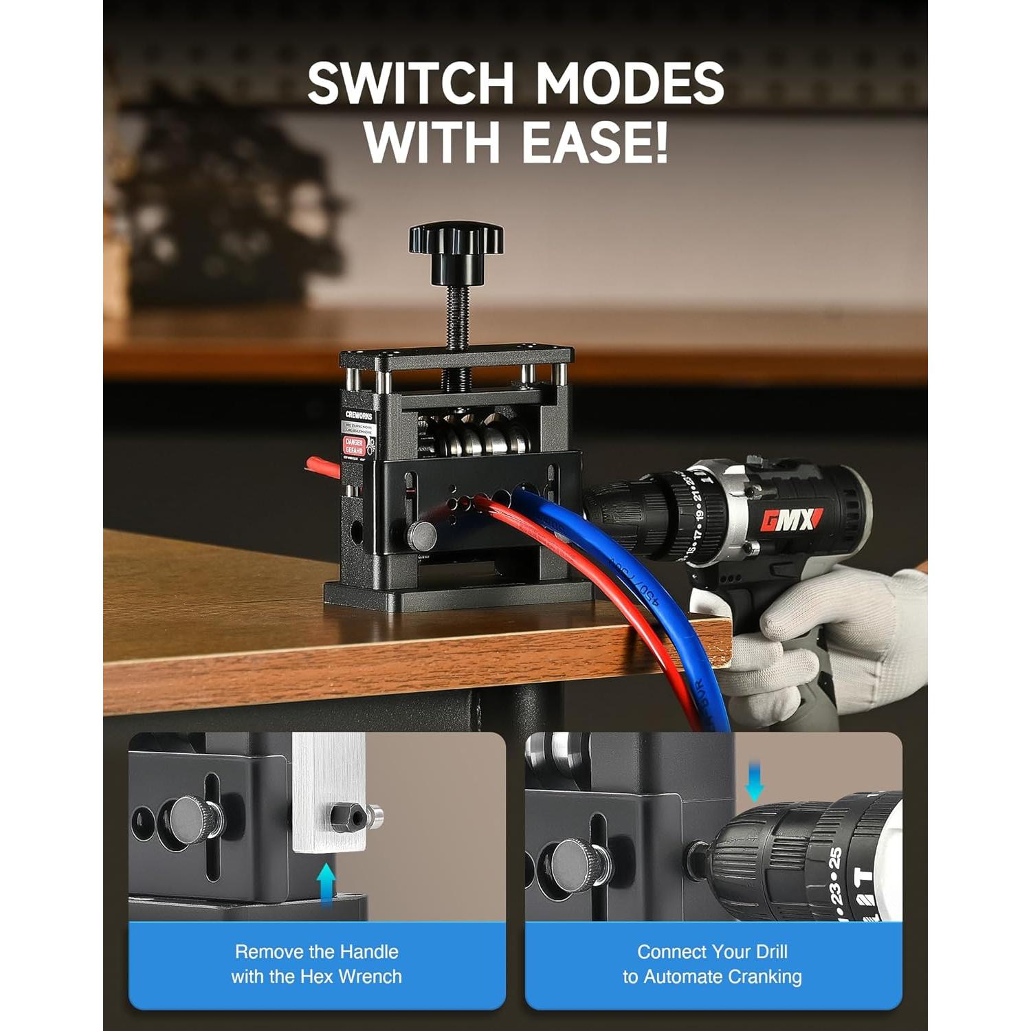 Máquina Manual Desforradora de Cables CREWORKS WSM-SD6T-00