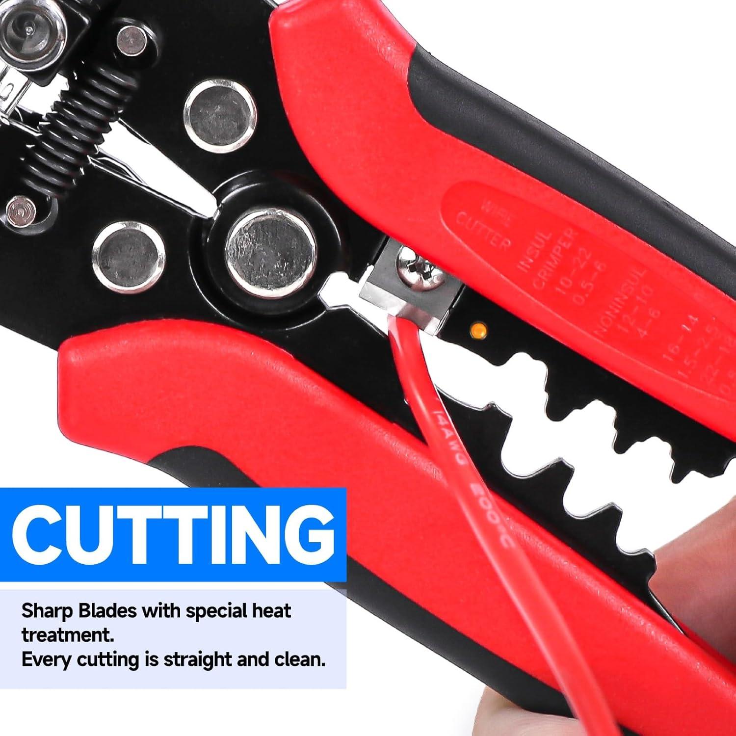 Desforrador Cortador Crimpador Automático Wekesigo 3-en-1 371g