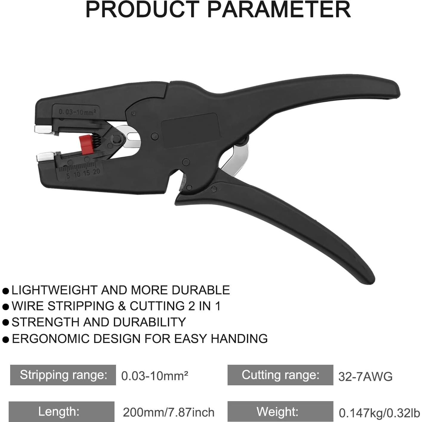 Desforrador de Cables Automático Zalaxt 2 en 1 para 0.64-2.54 cm