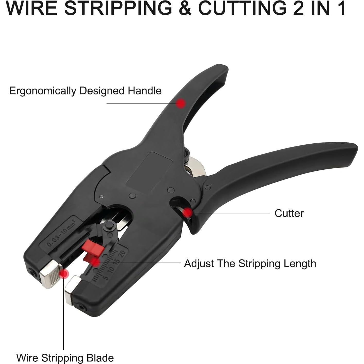 Desforrador de Cables Automático Zalaxt 2 en 1 para 0.64-2.54 cm
