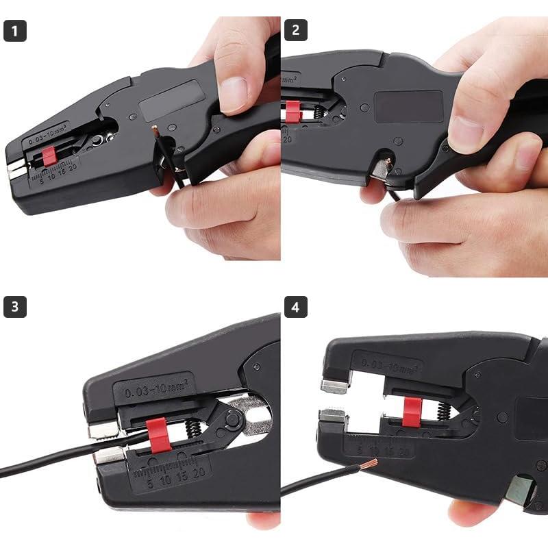 Desforrador de Cables Automático Zalaxt 2 en 1 para 0.64-2.54 cm