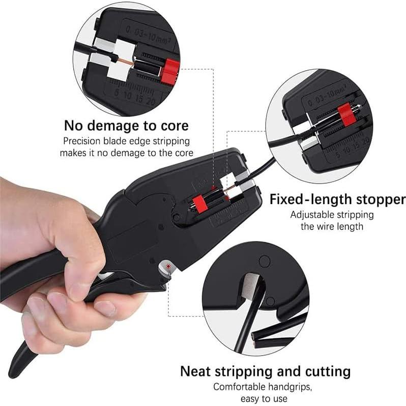 Desforrador de Cables Automático Zalaxt 2 en 1 para 0.64-2.54 cm