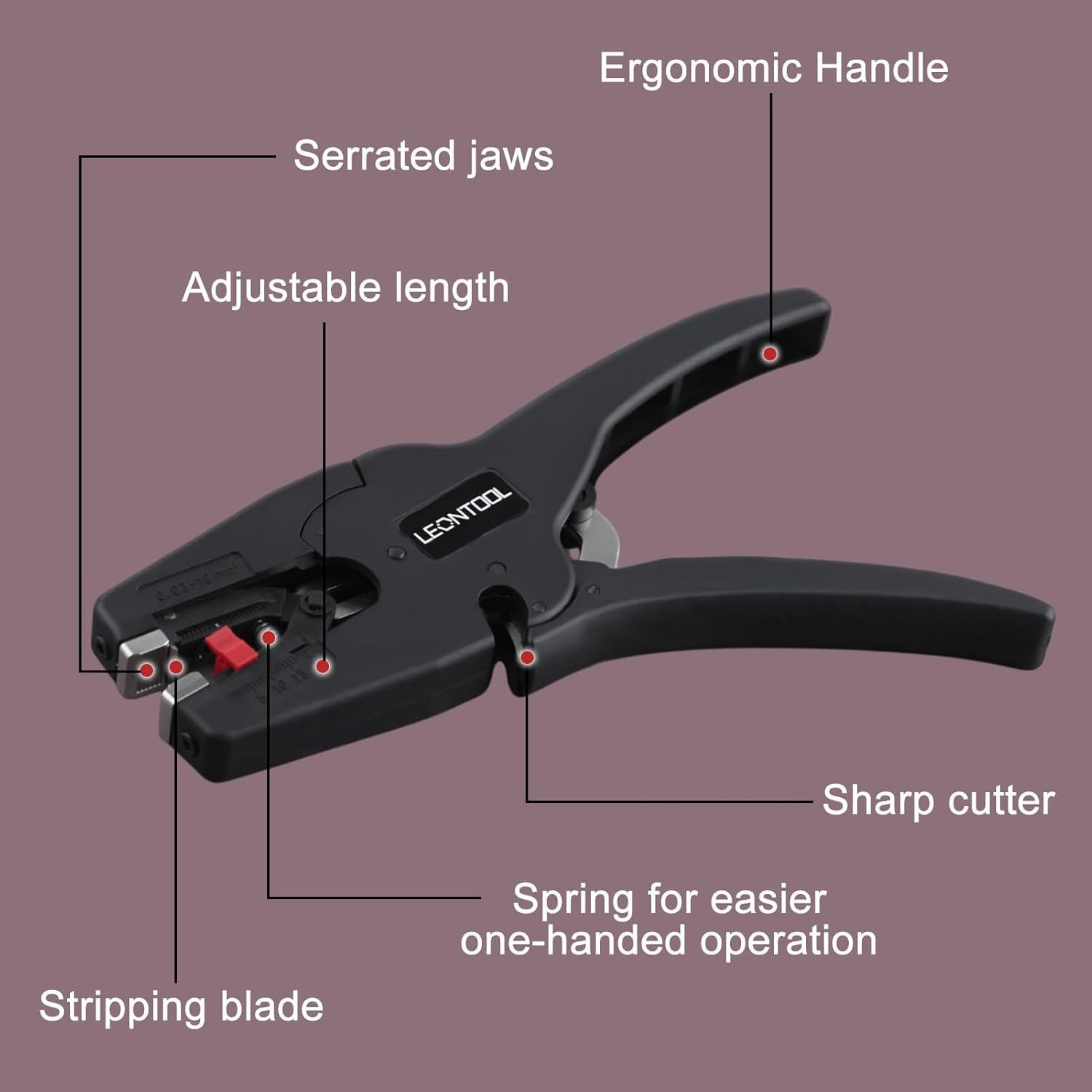 Desforrador de Cables 2 en 1 LEONTOOL para 7-32 AWG
