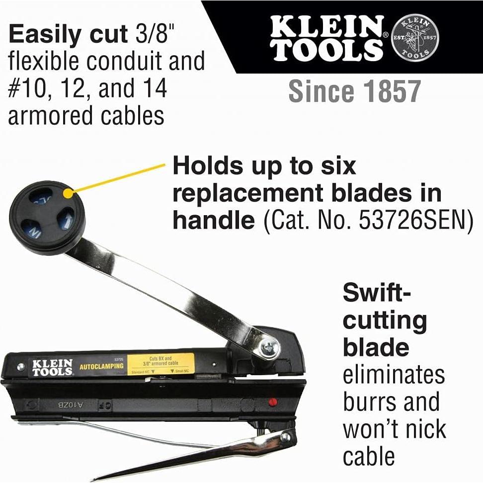 Cortador de Cable y Alambre Klein Tools 53725 y 11063W
