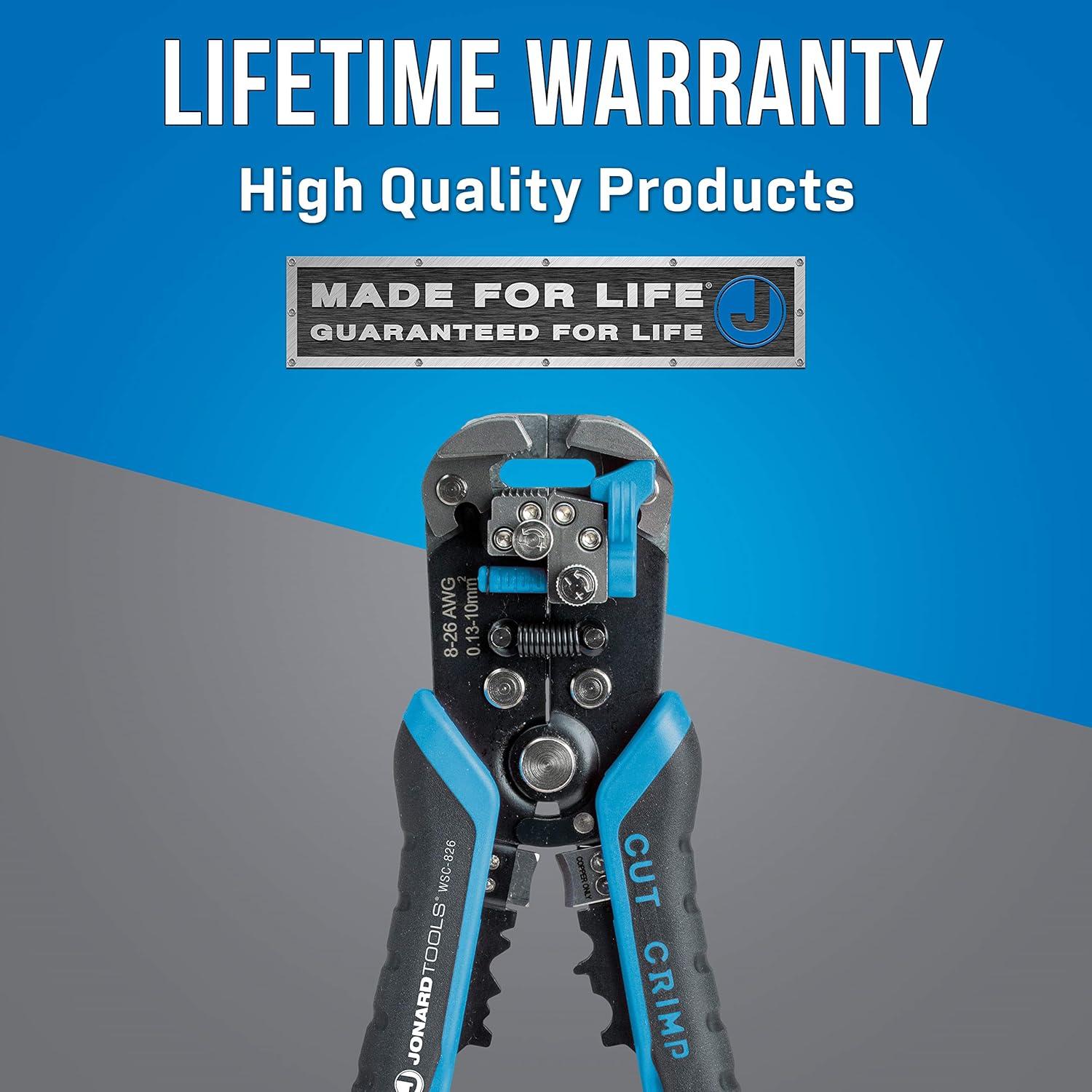 Desforrador y Crimpador de Cables Jonard Tools WSC-826 8-26 AWG