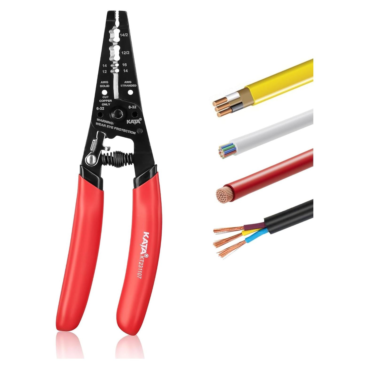 Cortador Desforrador de Alambre KATA 12-16 AWG Ergonómico