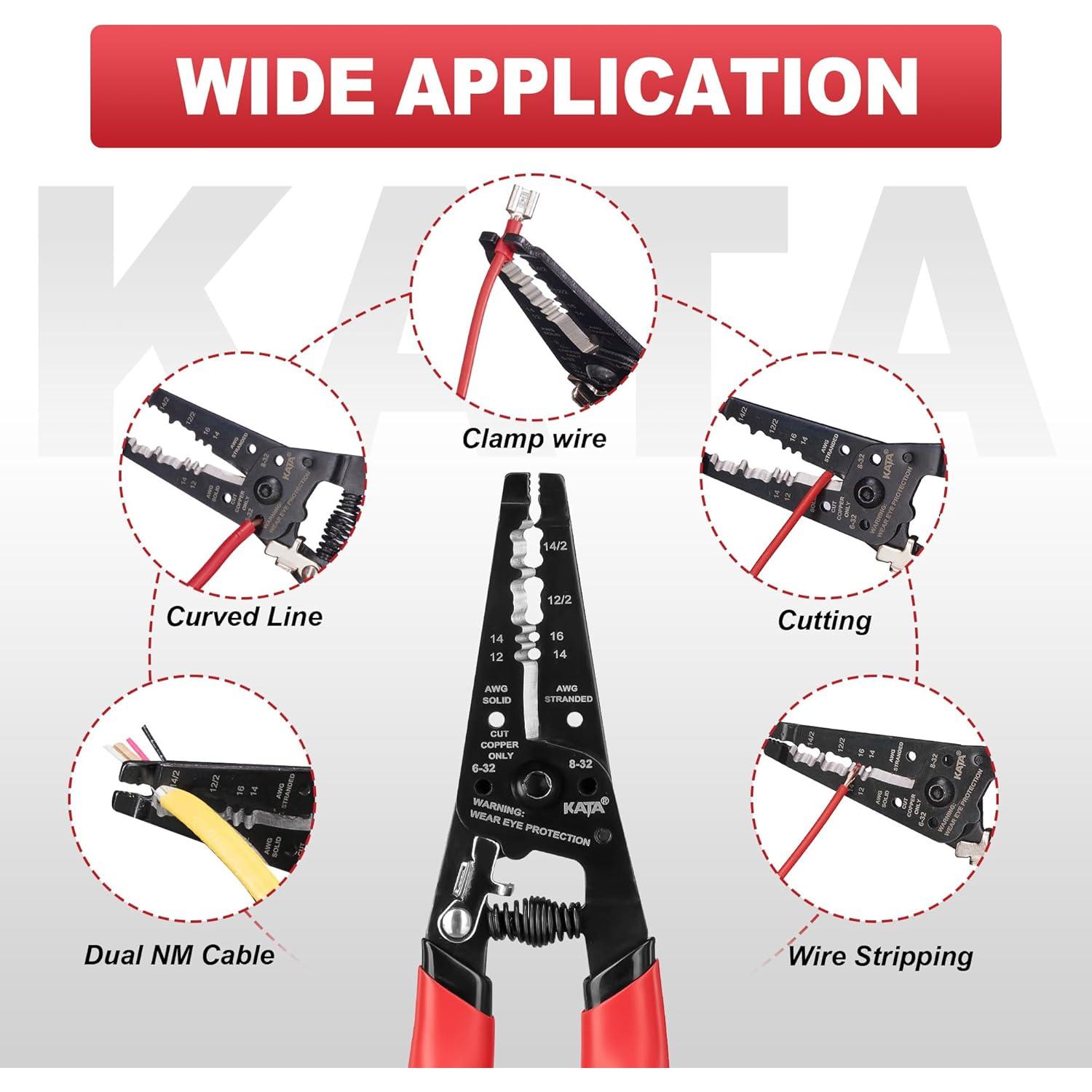 Cortador Desforrador de Alambre KATA 12-16 AWG Ergonómico